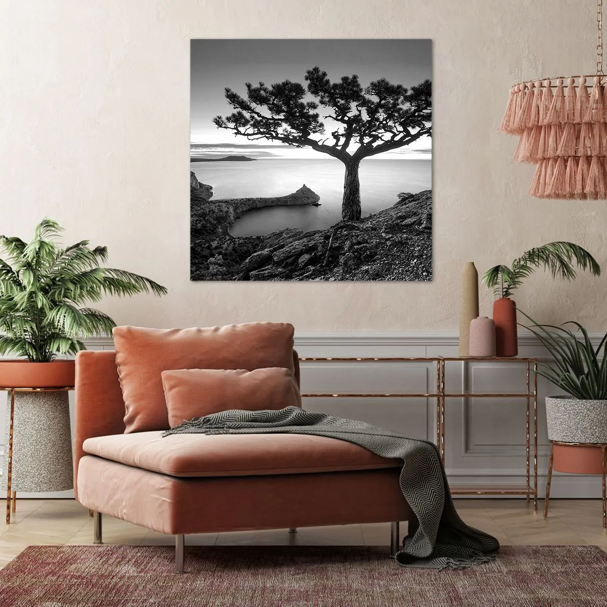 Cuadro sobre lienzo - Impresión de Imagen - Calma hasta el horizonte - 50x50 cm