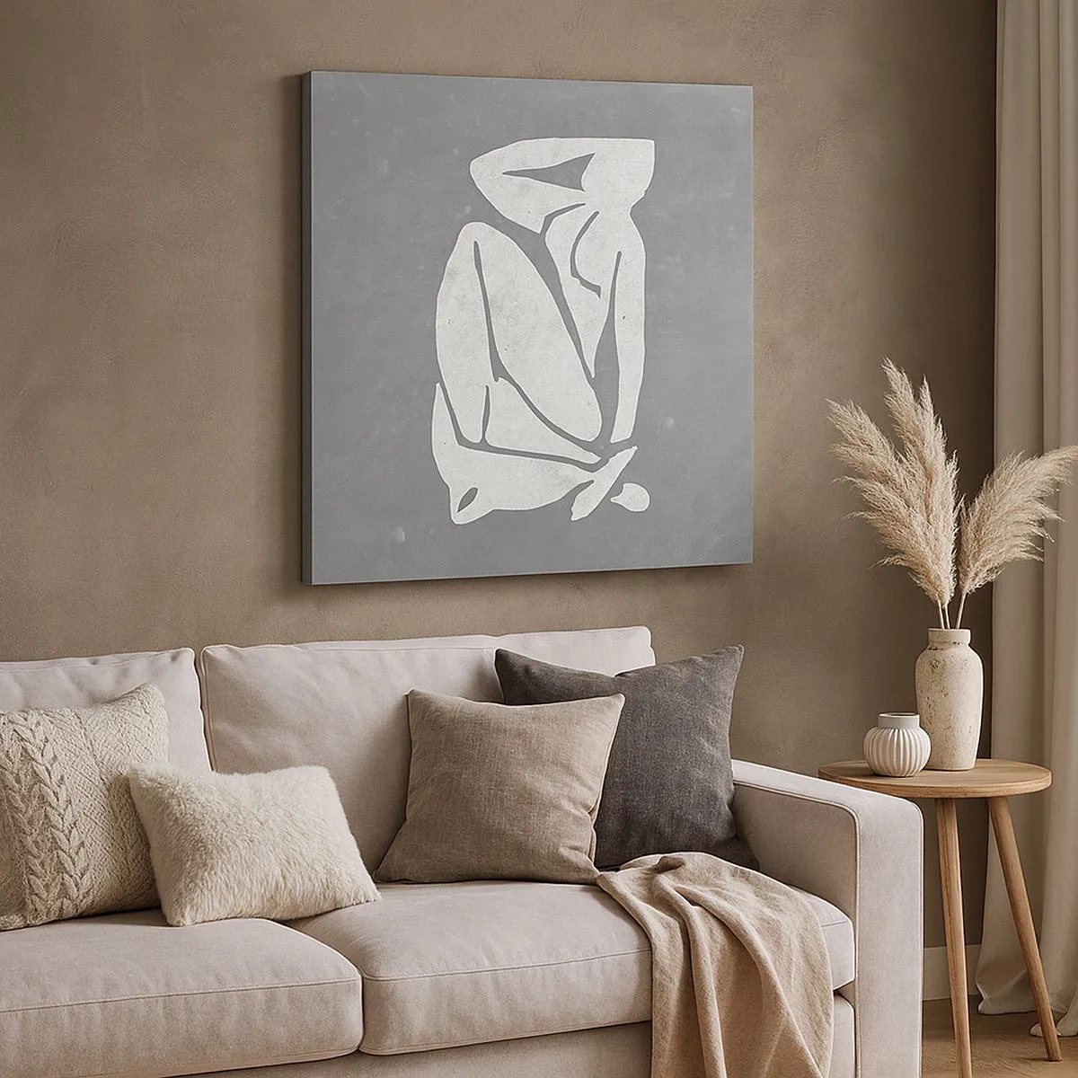 Cuadro sobre lienzo - Impresión de Imagen - En sus pensamientos - 30x30 cm