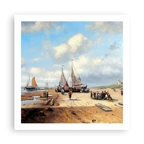 Póster - Después de una pesca exitosa - 60x60 cm