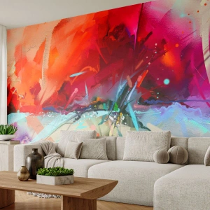 Fotomural Premium Sand - Una explosión de luces y colores - Abstracción, Pedazo, Acrílico - 350x256 cm