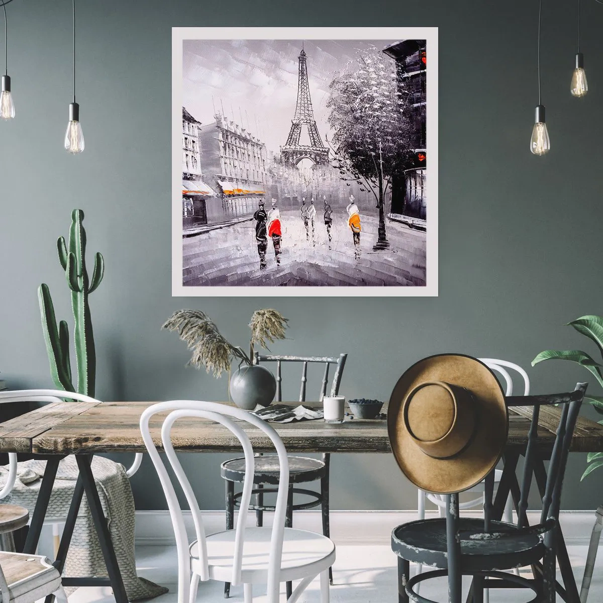 Póster - Un paseo parisino - 50x50 cm
