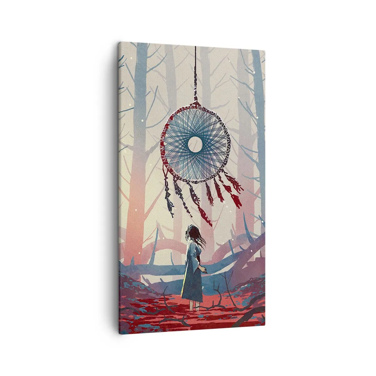 Cuadro sobre lienzo - Impresión de Imagen - El ritual secreto de la felicidad - 45x80 cm