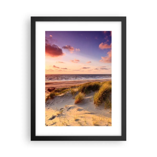 Póster en marco negro - Se siente la brisa veraniega - 30x40 cm