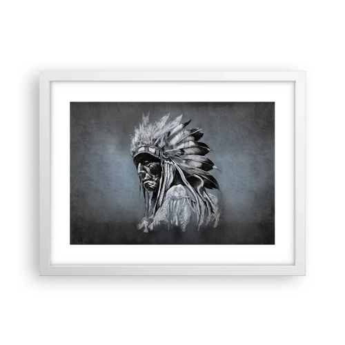 Póster en marco blanco - Regreso a las raíces - 40x30 cm