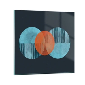 Cuadro sobre vidrio - Impresiones sobre Vidrio - Composición simétrica - 60x60 cm