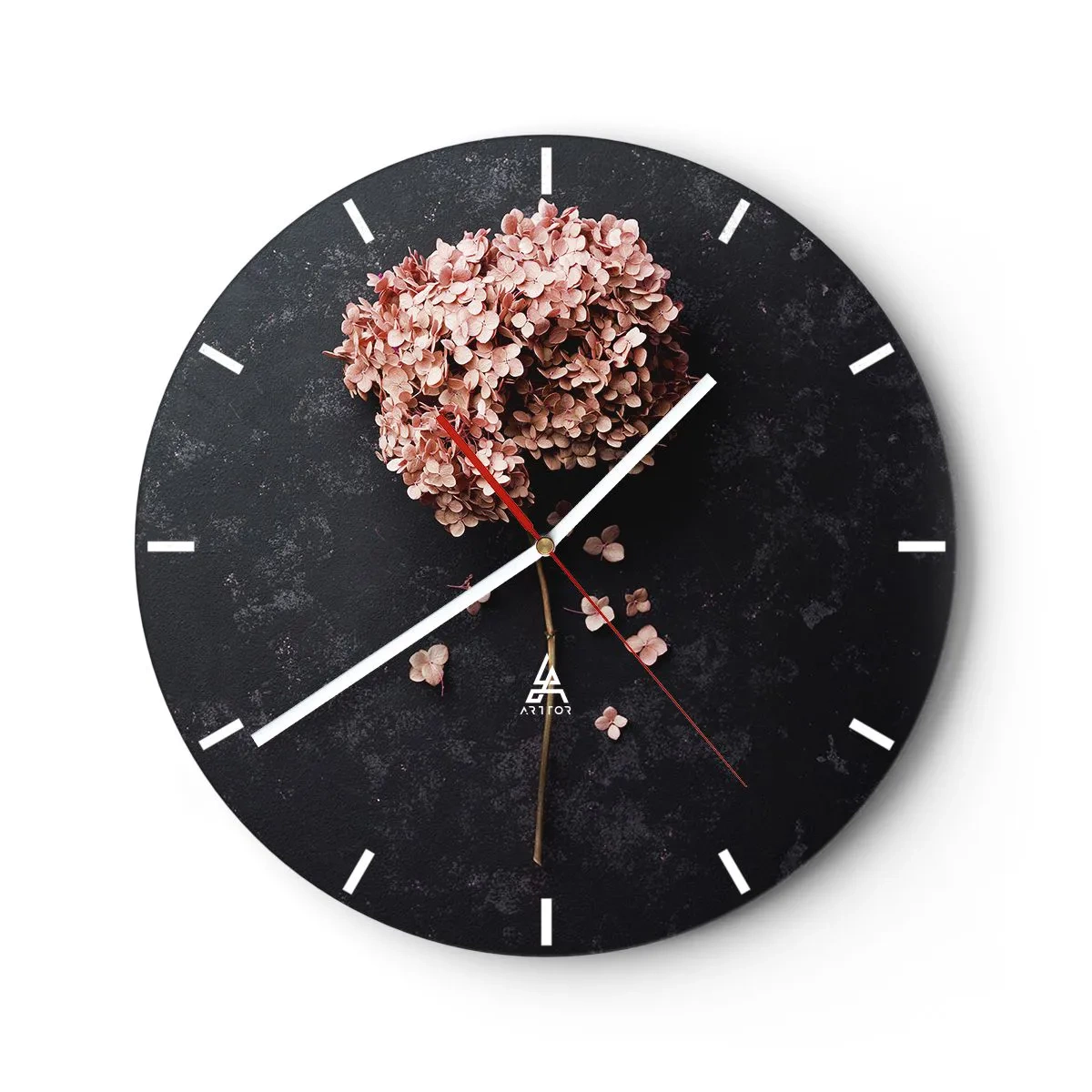 Reloj de pared - Reloj de vidrio - Un signo verdaderamente romántico - 40x40 cm
