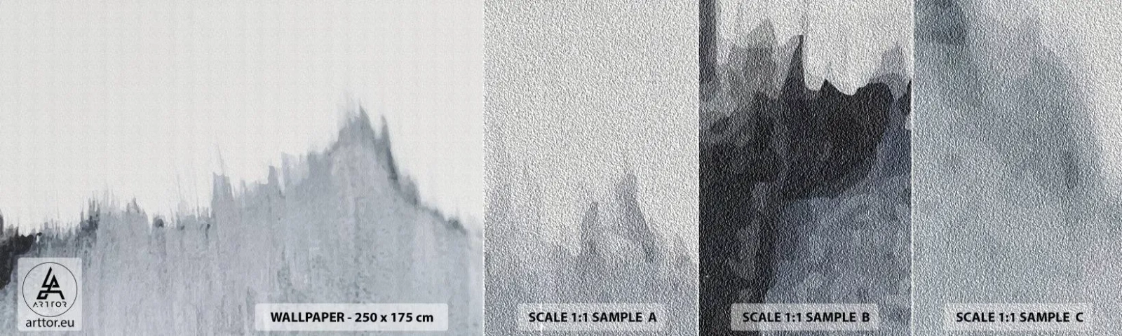 Muestra de fotomural Premium Sand - Una señal misteriosa - Minimalismo, Pedazo, Difuminar - 100x30 cm