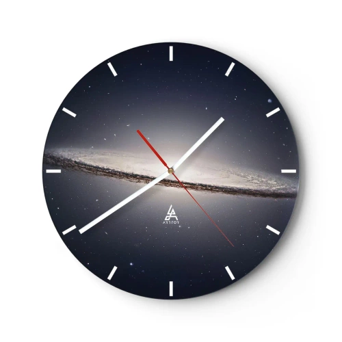 Reloj de pared - Reloj de vidrio - Érase una vez en una galaxia muy, muy lejana.... - 40x40 cm
