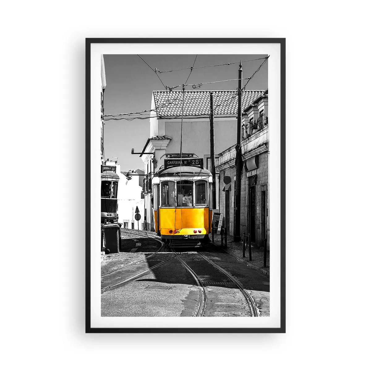 Póster en marco negro - Espíritu de Lisboa - 61x91 cm