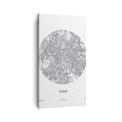 Cuadro sobre lienzo - Impresión de Imagen - Anatomía de Roma - 45x80 cm