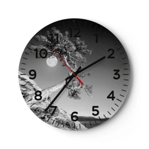 Reloj de pared - Reloj de vidrio - Un guerrero victorioso - 30x30 cm