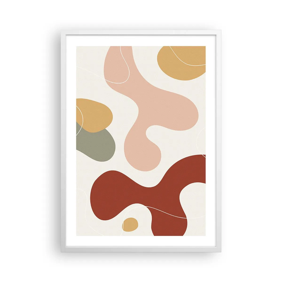 Póster en marco blanco - La esencia de la pintura - 50x70 cm