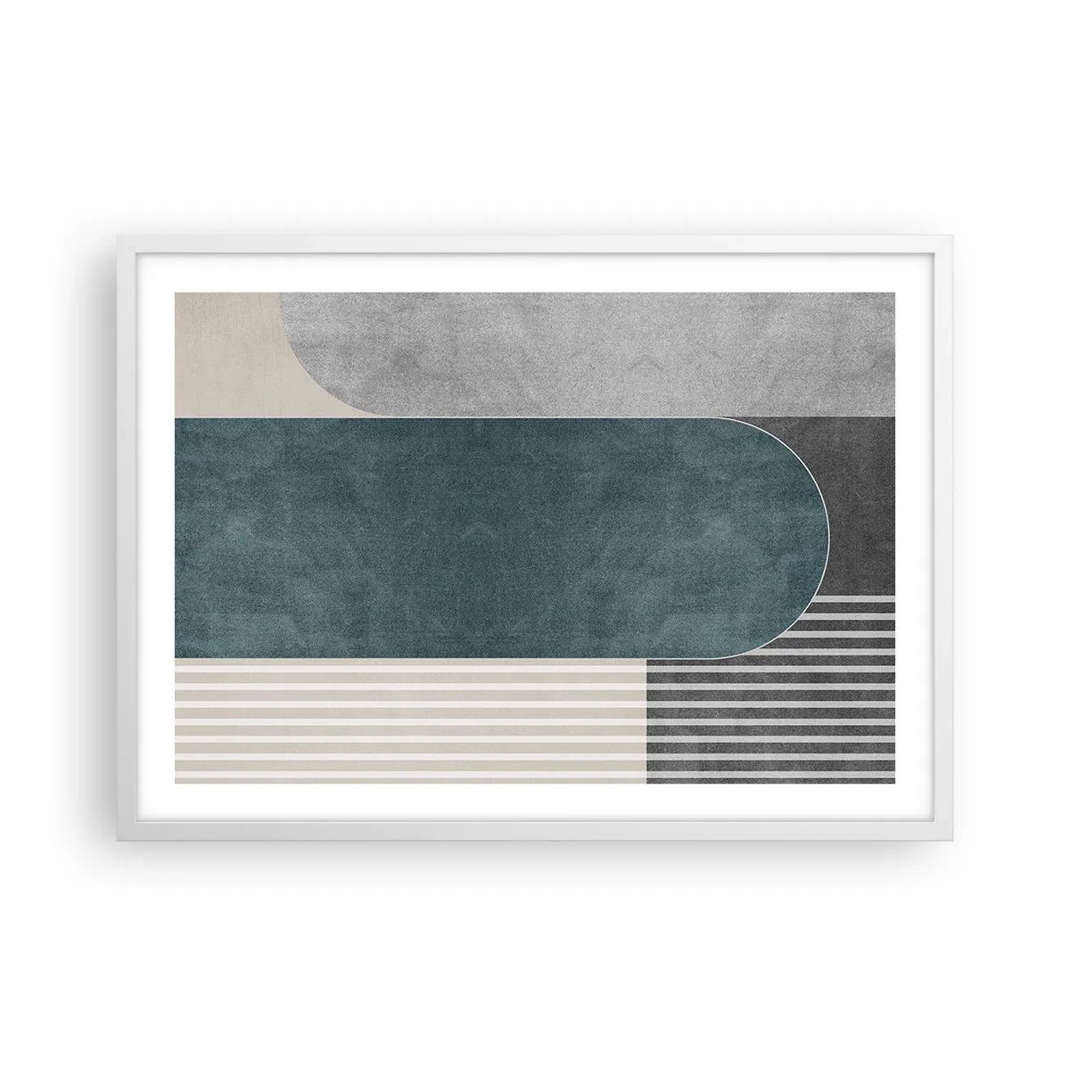 Póster en marco blanco - Composición horizontal - 70x50 cm