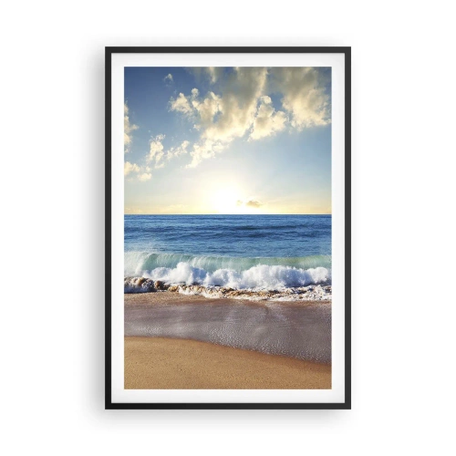 Póster en marco negro - Movimiento y quietud al mismo tiempo - 61x91 cm