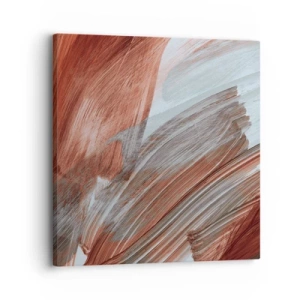 Cuadro sobre lienzo - Impresión de Imagen - Abstracción otoñal y ventosa - 30x30 cm