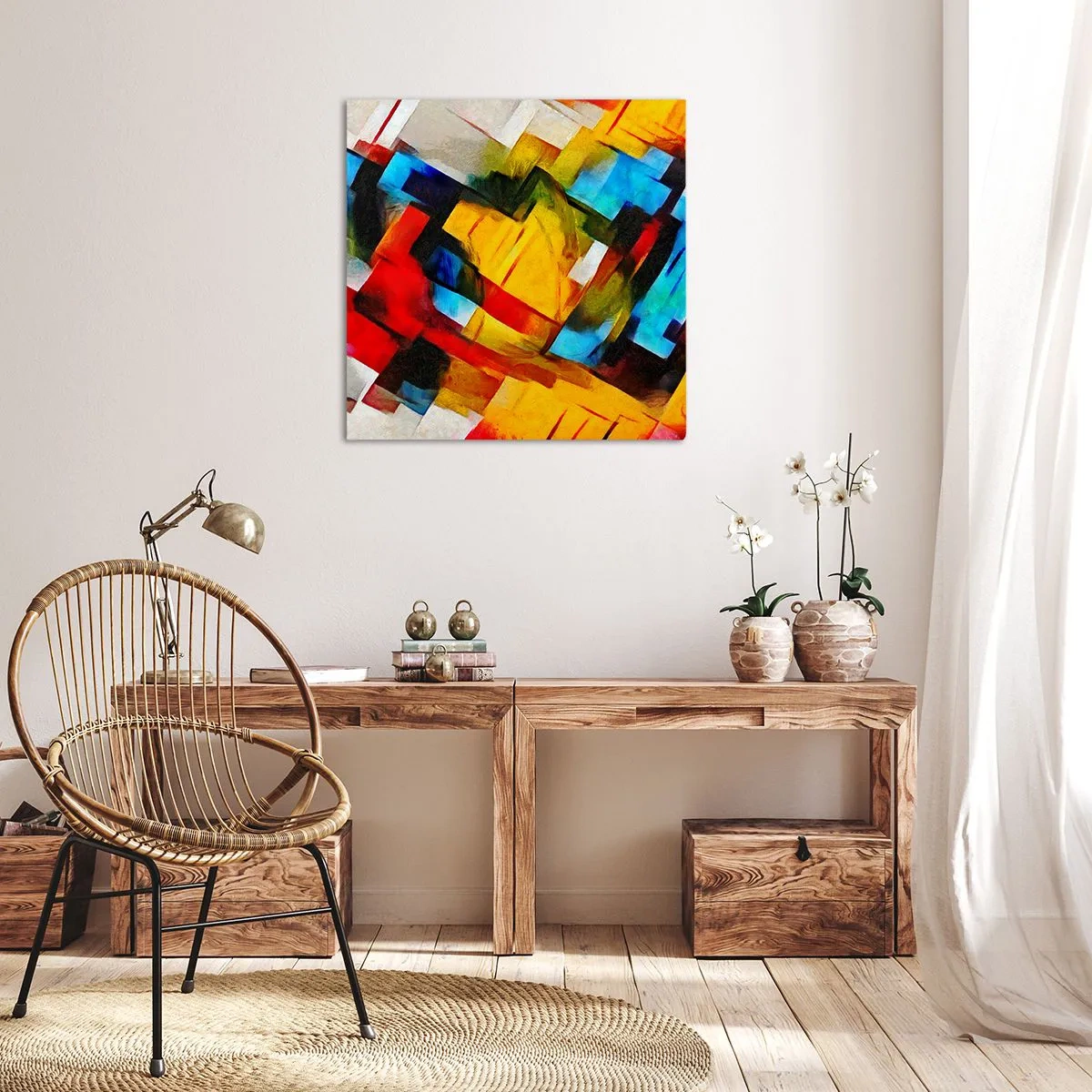 Cuadro sobre lienzo - Impresión de Imagen - Un popurrí multicolor - 30x30 cm