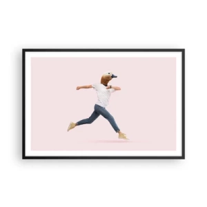 Póster en marco negro - Una pizca de absurdez - 91x61 cm