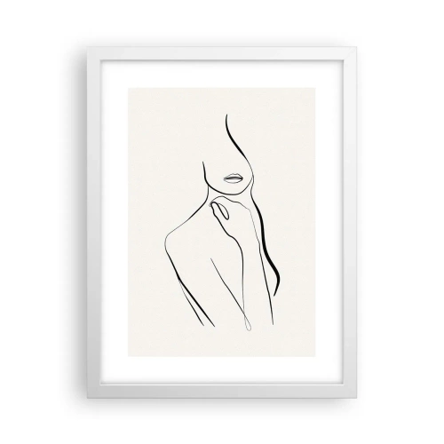 Póster en marco blanco - Una ola de melancolía - 30x40 cm