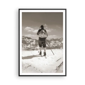 Póster en marco negro - El techo del mundo - 70x100 cm