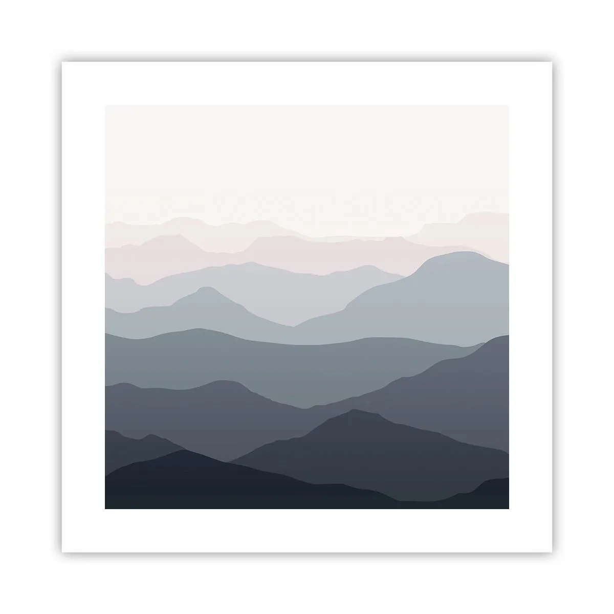 Póster - Cordilleras a la vista - 40x40 cm