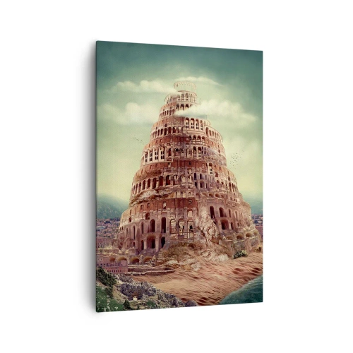 Cuadro sobre lienzo - Impresión de Imagen - La Torre de Babel - 70x100 cm