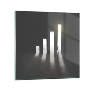 Cuadro sobre vidrio - Impresiones sobre Vidrio - El camino del éxito - 70x70 cm