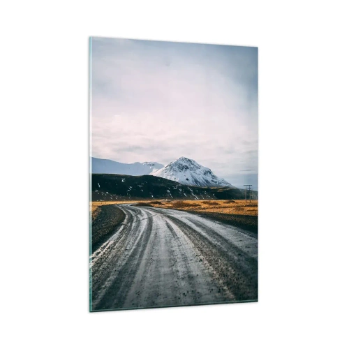 Cuadro sobre vidrio - Impresiones sobre Vidrio - En el ambiente islandés - 80x120 cm