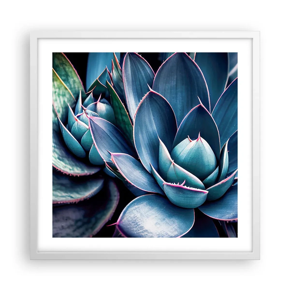 Póster en marco blanco - Fuerza vital - 50x50 cm