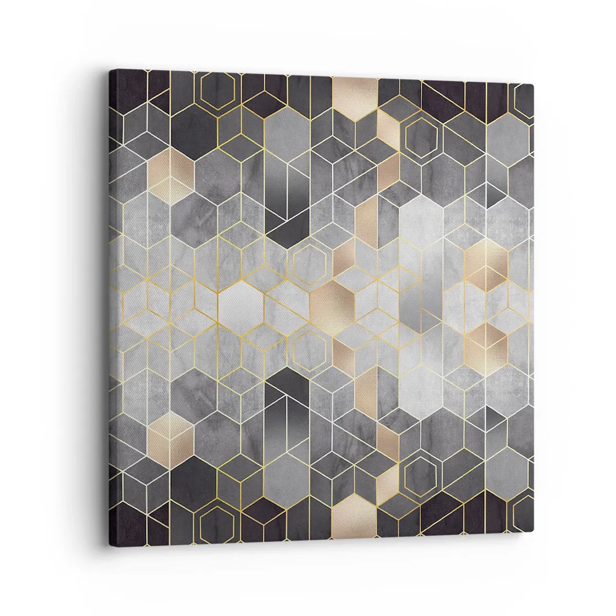 Cuadro sobre lienzo - Impresión de Imagen - Composición de diamantes - 30x30 cm