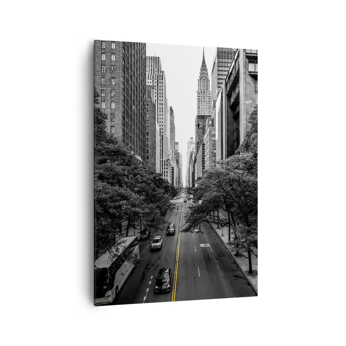 Cuadro sobre lienzo - Impresión de Imagen - Mañana de Nueva York - 70x100 cm
