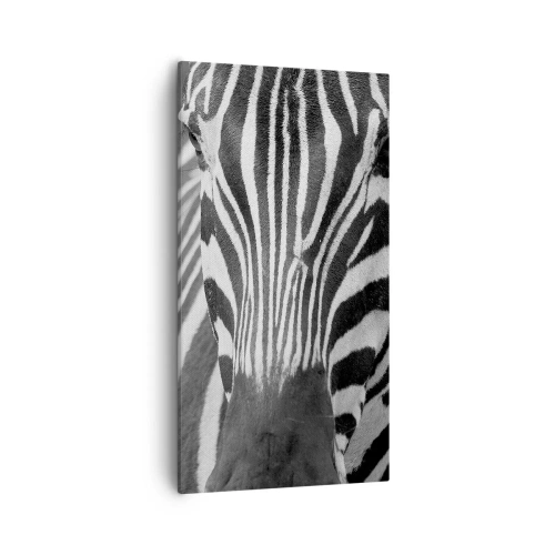 Cuadro sobre lienzo - Impresión de Imagen - El mundo es blanco y negro - 55x100 cm