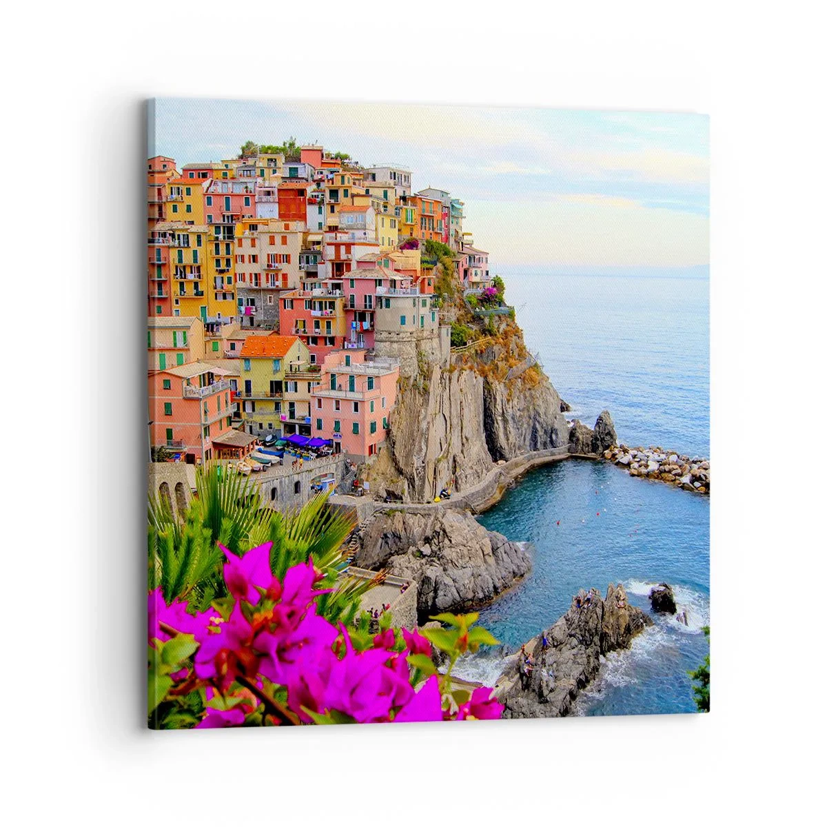 Cuadro sobre lienzo - Impresión de Imagen - La ciudad de la risa - 70x70 cm