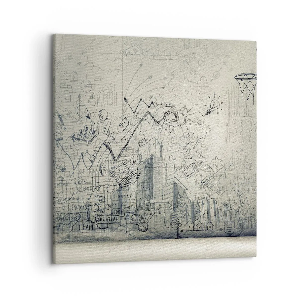 Cuadro sobre lienzo - Impresión de Imagen - Mi gloriosa vida en la ciudad - 50x50 cm