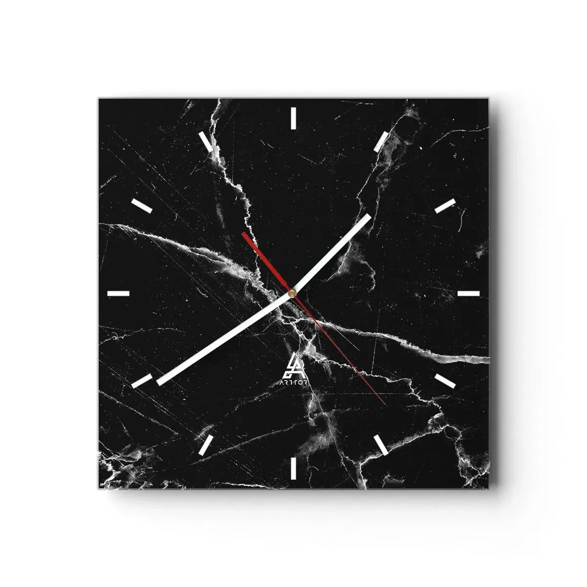 Reloj de pared - Reloj de vidrio - La vida secreta de la piedra - 40x40 cm