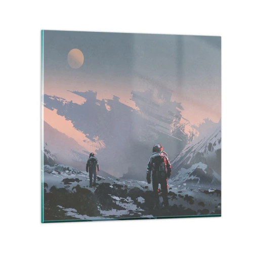 Cuadro sobre vidrio - Impresiones sobre Vidrio - Bajo una estrella desconocida - 30x30 cm