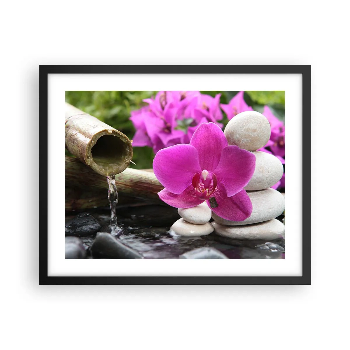 Póster en marco negro - Ya estás descansando - 50x40 cm