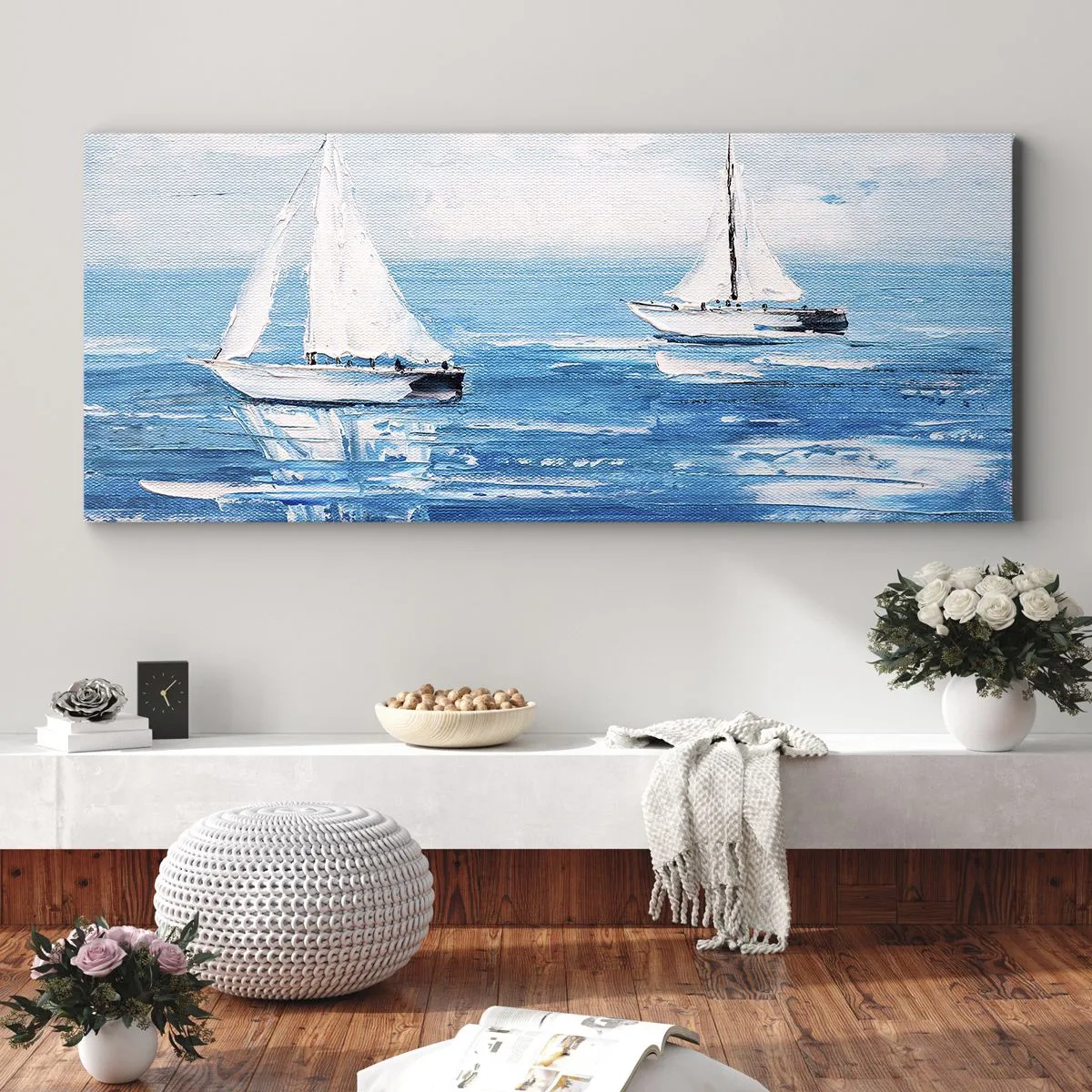 Cuadro sobre lienzo - Impresión de Imagen - Con un amigo a tu lado - 100x40 cm