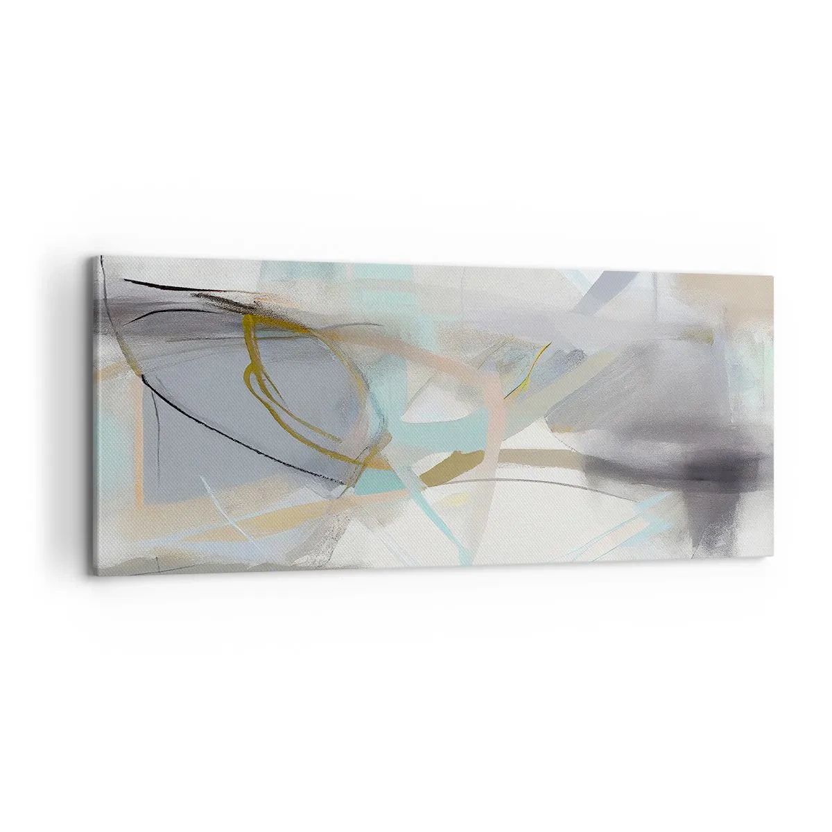 Cuadro sobre lienzo - Impresión de Imagen - Abstracción brumosa - 100x40 cm
