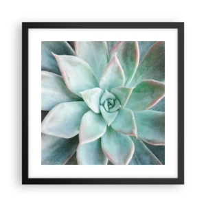 Póster en marco negro - El corazón del desierto - 40x40 cm