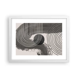 Póster en marco blanco - La victoria del óvalo - 40x30 cm