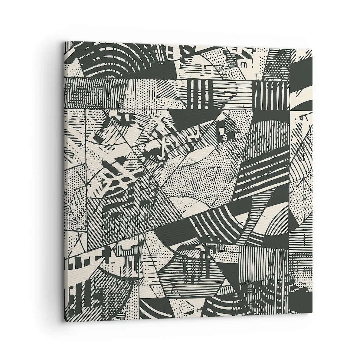 Cuadro sobre lienzo - Impresión de Imagen - La dinámica del presente - 50x50 cm