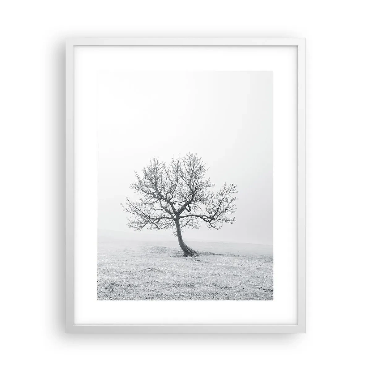 Póster en marco blanco - Contra la nada - 40x50 cm