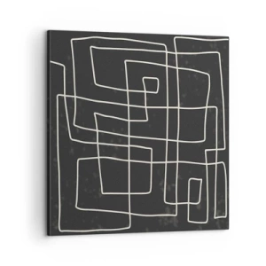 Cuadro sobre lienzo - Impresión de Imagen - No es tan sencillo - 60x60 cm