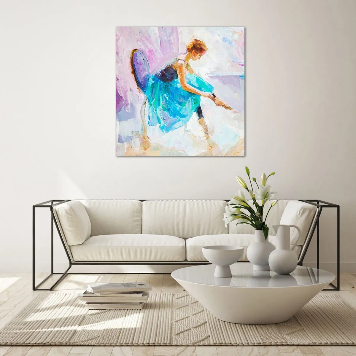 Cuadro sobre vidrio - Impresiones sobre Vidrio - Gracia indescriptible, encanto sutil - 50x50 cm