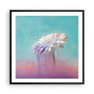 Póster en marco negro - El inframundo de las flores - 60x60 cm