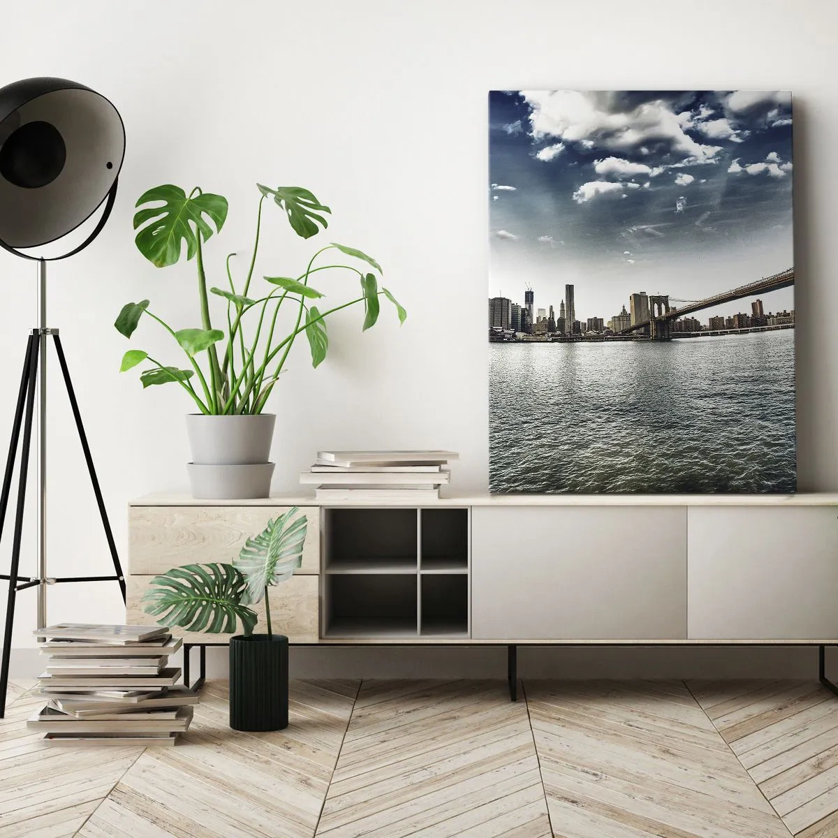 Cuadro sobre lienzo - Impresión de Imagen - Isla de cristal - 65x120 cm