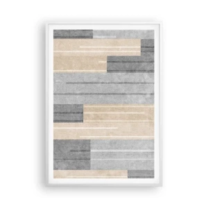 Póster en marco blanco - Composición: sostener la vertical - 70x100 cm