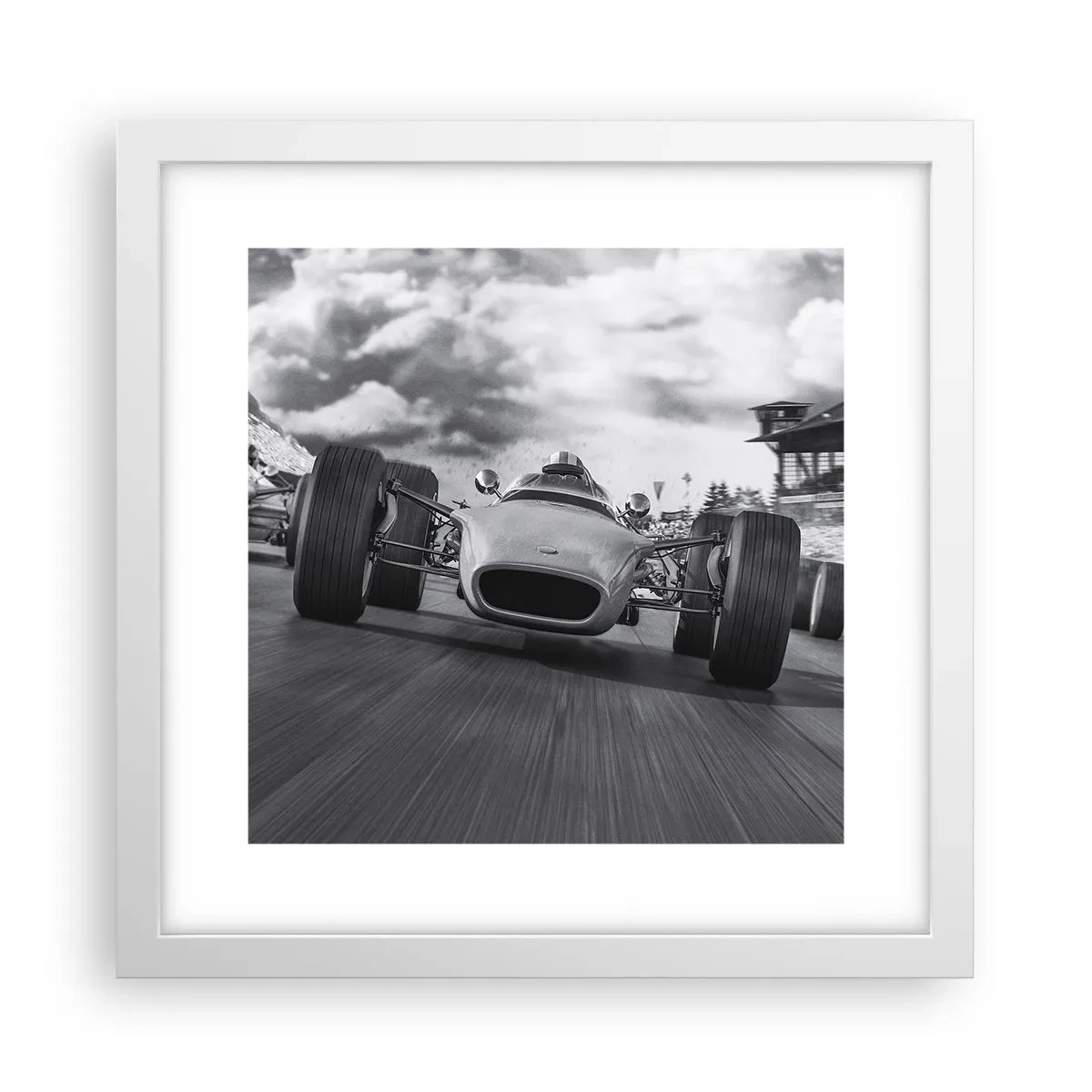 Póster en marco blanco - ¡Hay poder! - 30x30 cm