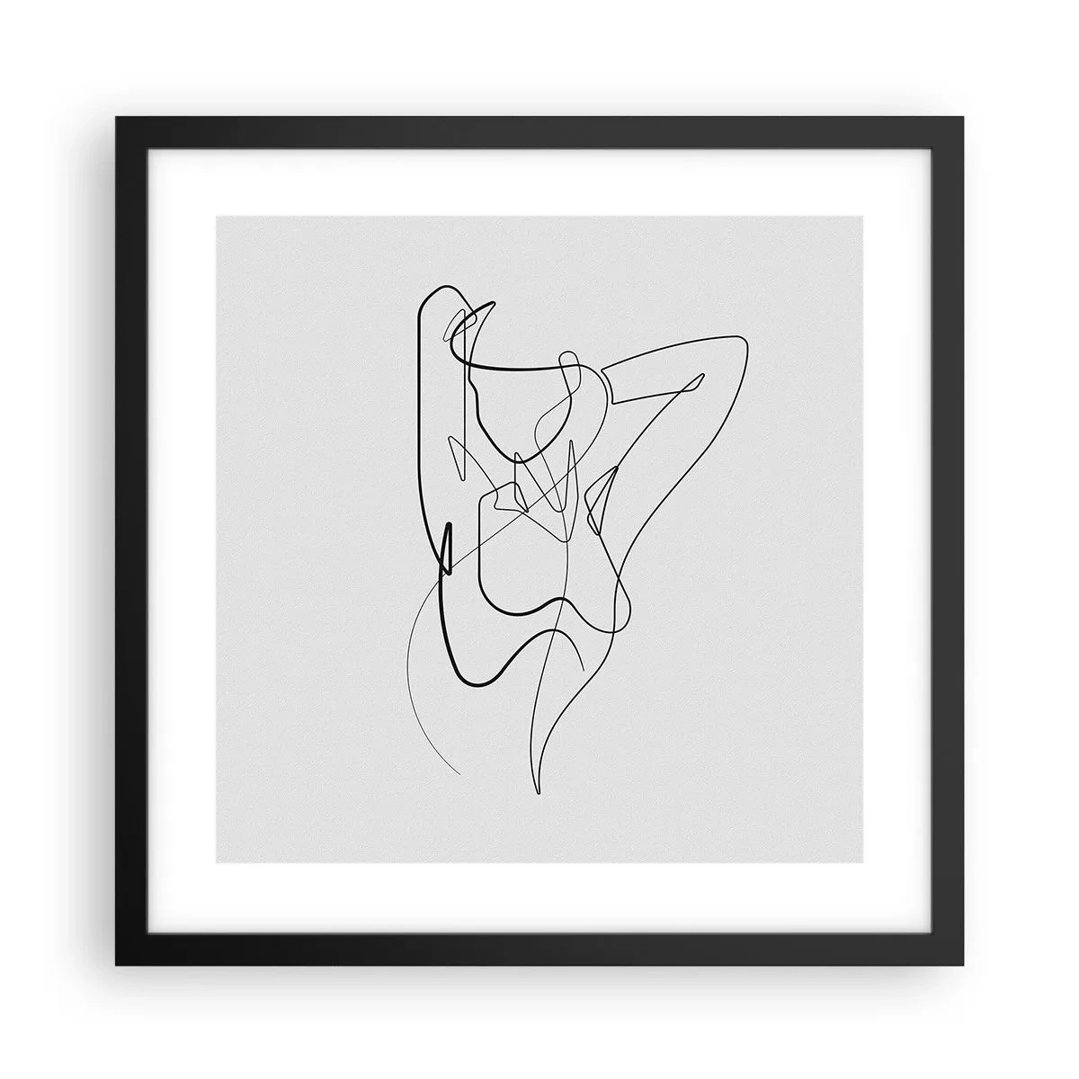 Póster en marco negro - Realmente, tal y como eres - 40x40 cm