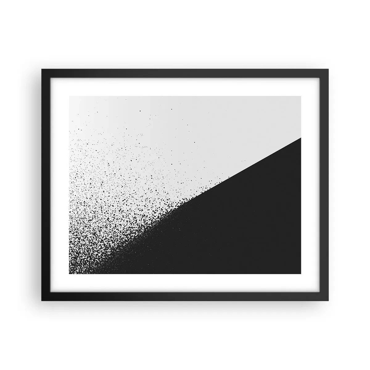 Póster en marco negro - Cada vez más rápido, cada vez más alto - 50x40 cm